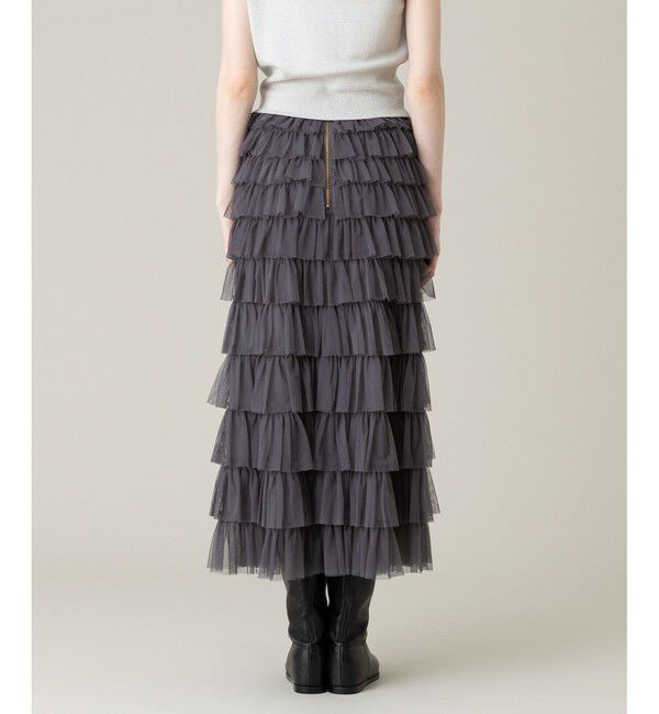 LOULOU WILLOUGHBY「【LOULOU WILLOUGHBY】ティアードチュールスカート」|スカート|