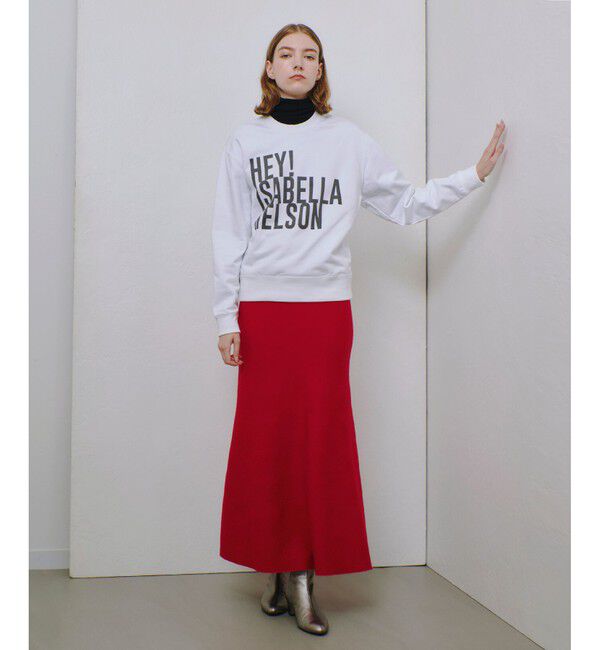 allureville「【セットアップ対応可能】ウール混Wフェイスナローマーメイドスカート」|スカート|