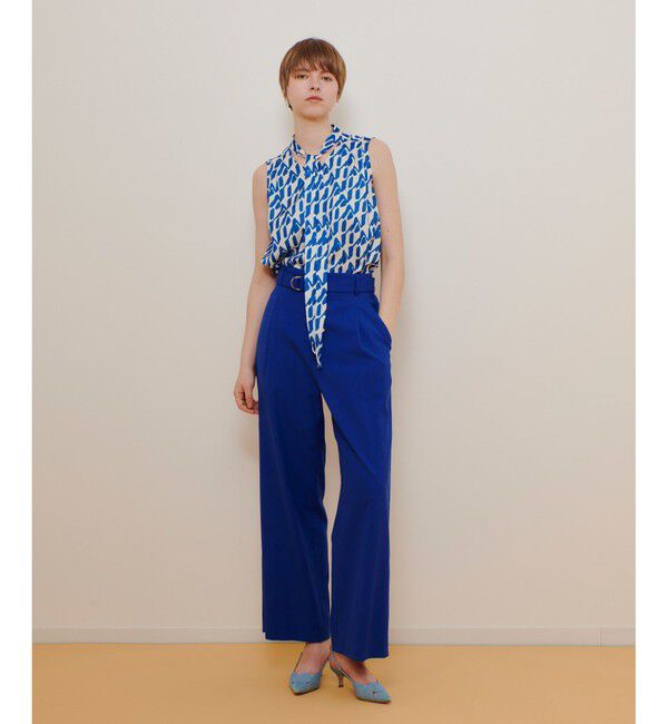 allureville「シェルタリングタックワイドパンツ」|チノ|