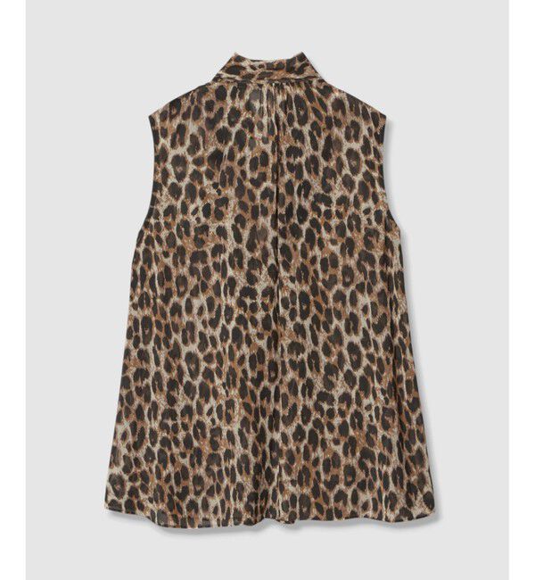 allureville「レオパードプリントボウブラウス」|シャツ・ブラウス|