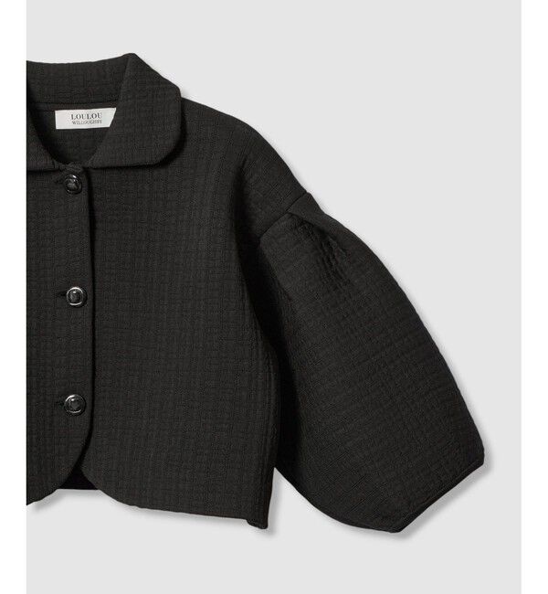 LOULOU WILLOUGHBY「【LOULOU WILLOUGHBY】ダブルジャガードパフニットジャケット」|ニット・セーター|
