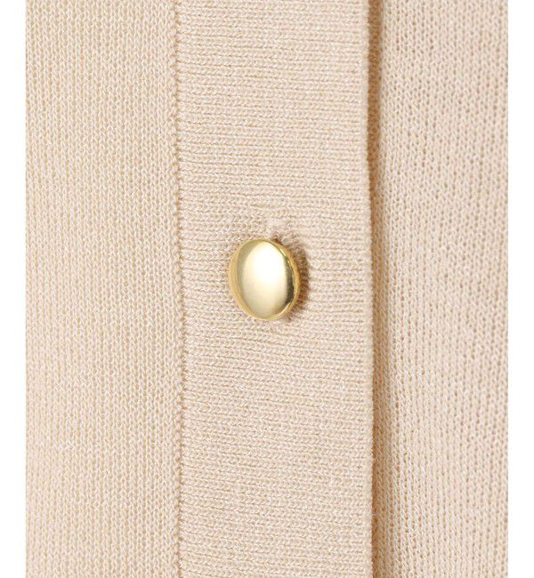 allureville「スパークシアー半袖カーディガン」|カーディガン|