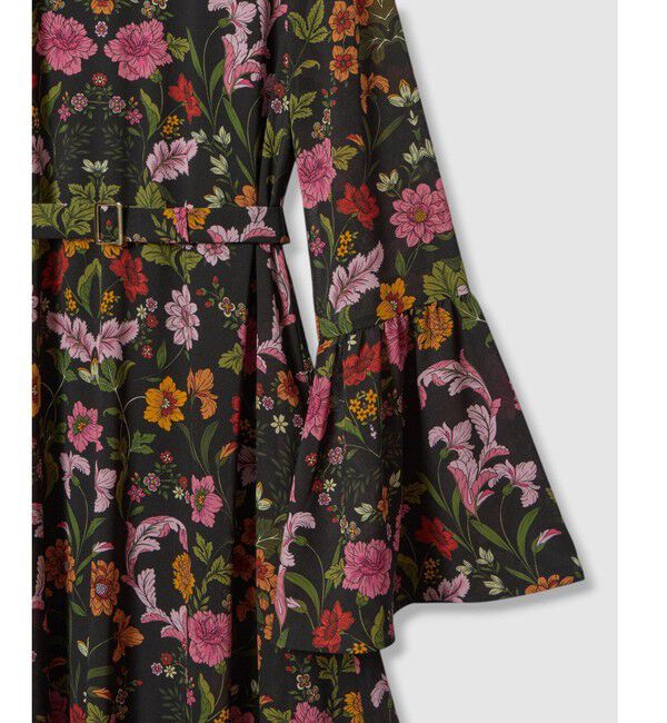 LOULOU WILLOUGHBY「【LOULOU WILLOUGHBY】シンメトリーフラワープリントワンピース」|ワンピース|