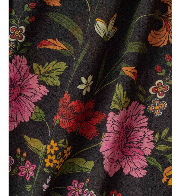 LOULOU WILLOUGHBY「【LOULOU WILLOUGHBY】シンメトリーフラワープリントワンピース」|ワンピース|