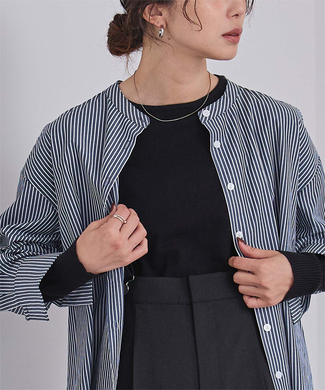 ur's「釦バックスリットチュニックシャツ」|シャツ・ブラウス|