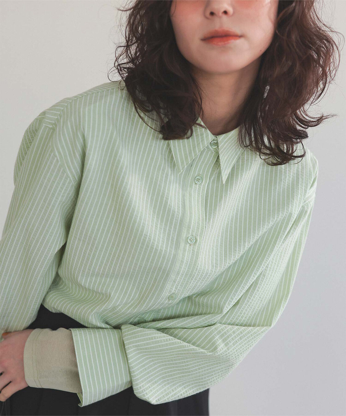 titivate「サッカーストライプシャツ」|シャツ・ブラウス|