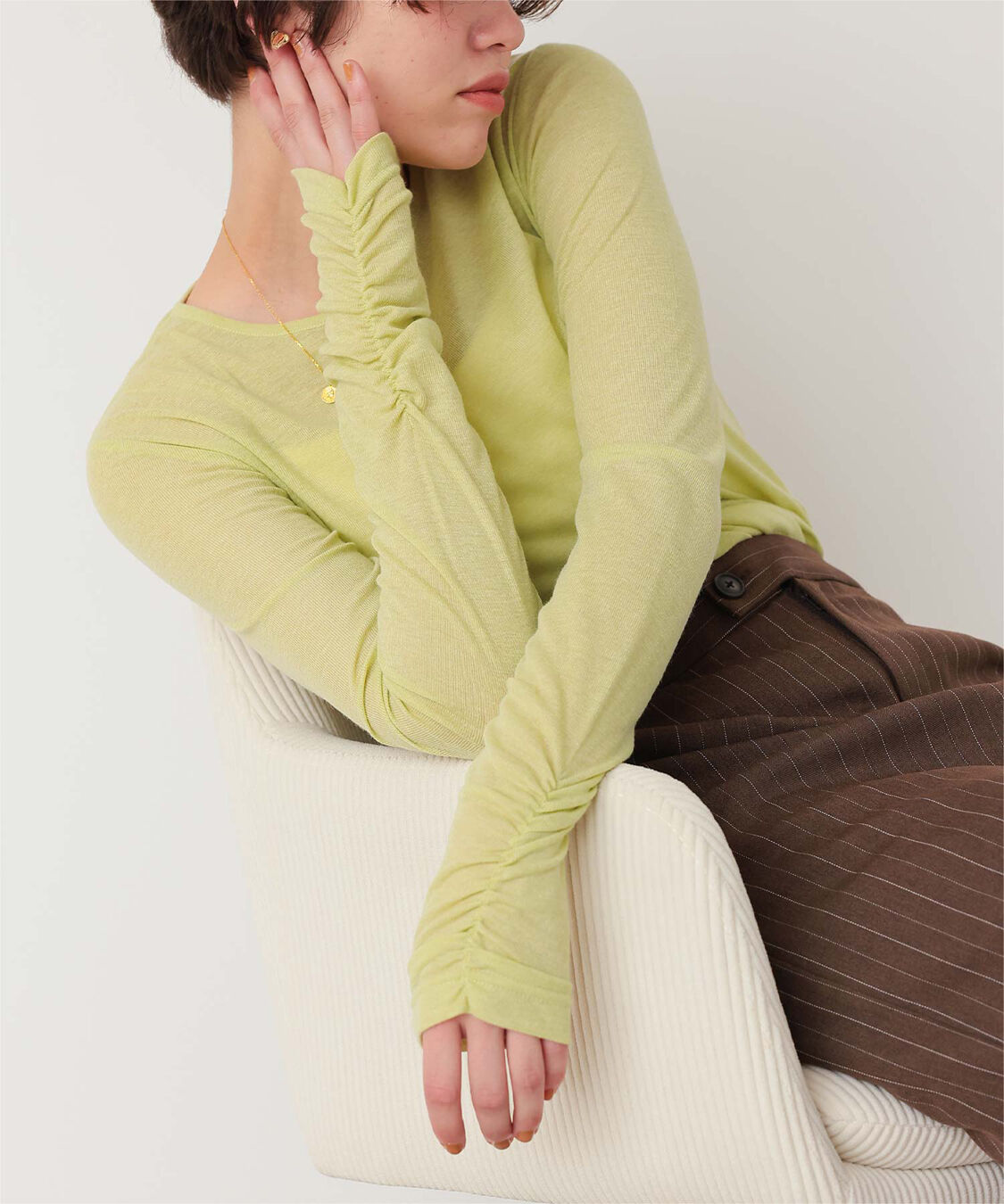 titivate「着心地抜群シアークルーネックトップス」|Tシャツ・カットソー|