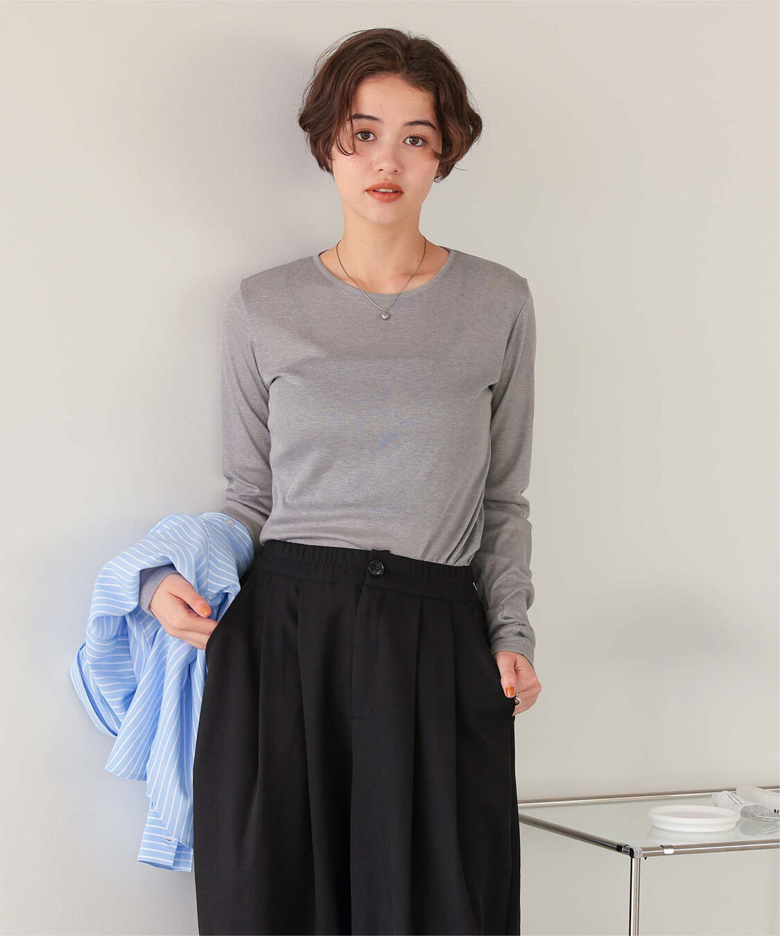 titivate「着心地抜群シアークルーネックトップス」|Tシャツ・カットソー|