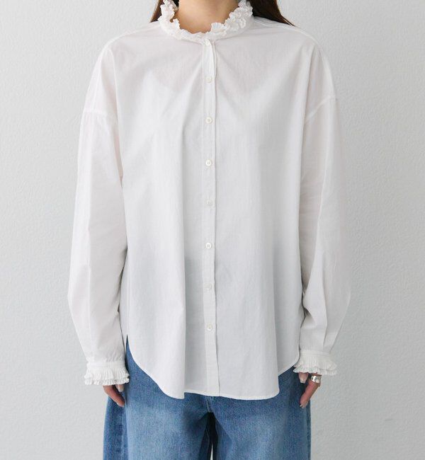  「襟袖プリーツブラウス」|シャツ・ブラウス|