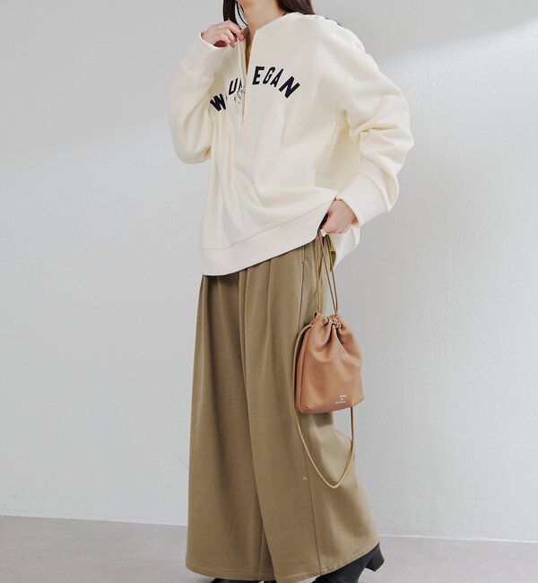  「ストレッチ起毛タックスラックスパンツ」|その他|