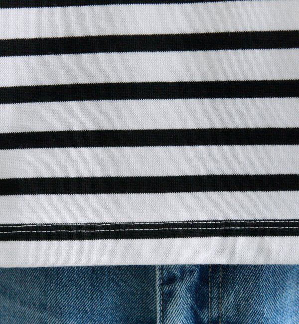  「ボーダーショートカットソー」|Tシャツ・カットソー|