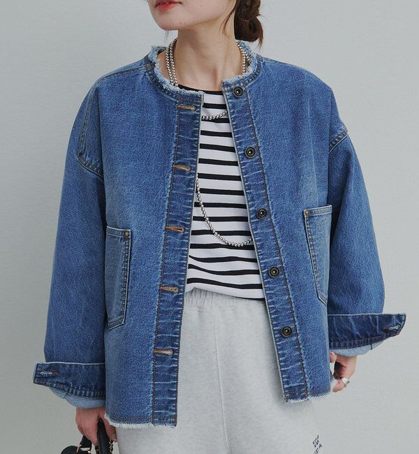  「ボーダーショートカットソー」|Tシャツ・カットソー|