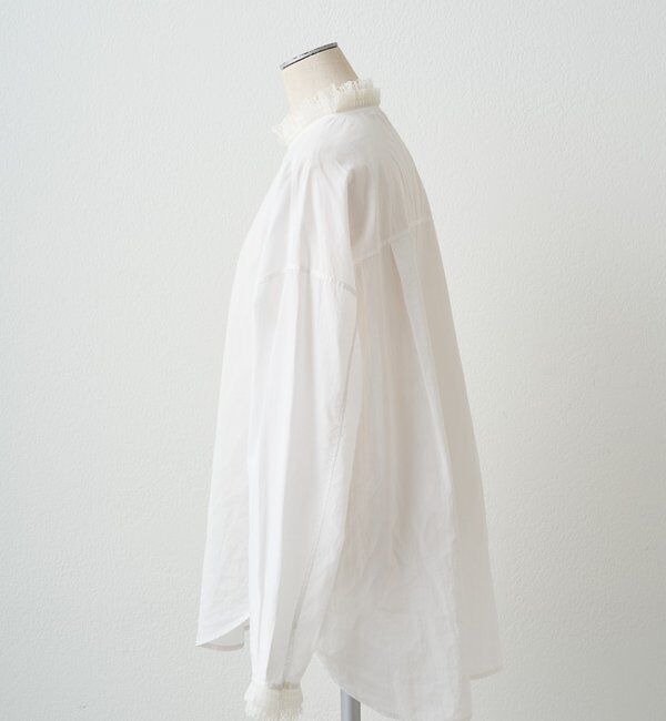  「襟袖プリーツレースブラウス」|シャツ・ブラウス|