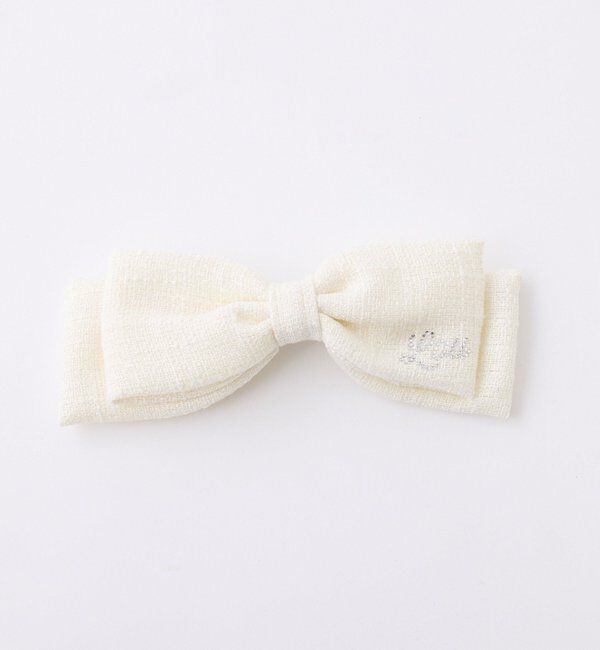  「新色追加/【LouLoumei】ビックリボンバレッタ」|その他|アイボリー