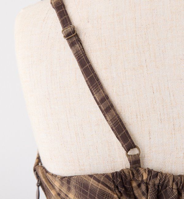  「【新色追加】着痩せ効果抜群/マイナス5キロ見えキャミワンピ」|ワンピース|