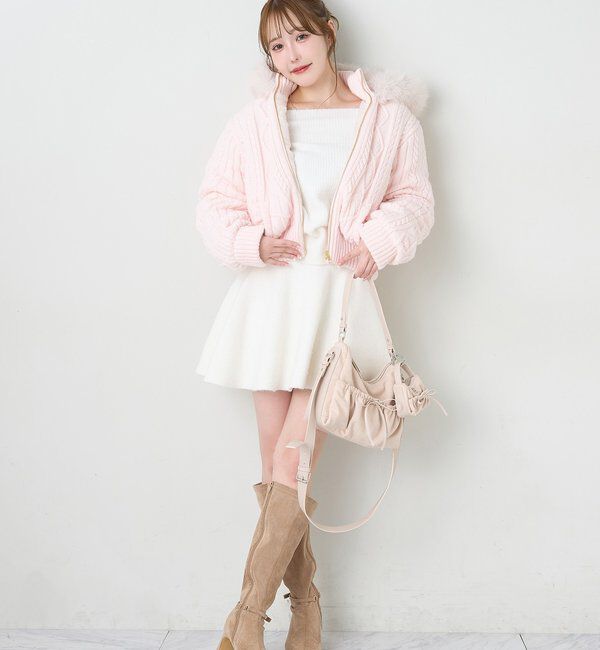  「オフショルニットセットアップ」|ワンピース|