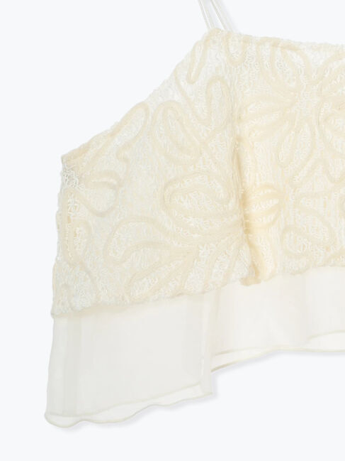 Te chichi「【Atelier Sucre】コードメッシュレースキャミブラウス《2025spring catalog item》」|シャツ・ブラウス|