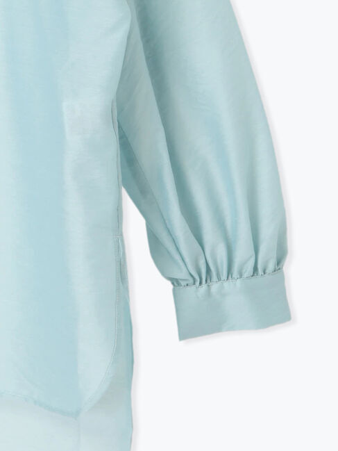 Te chichi TERRASSE「メタル釦バンドカラーオーバーシャツ」|シャツ・ブラウス|