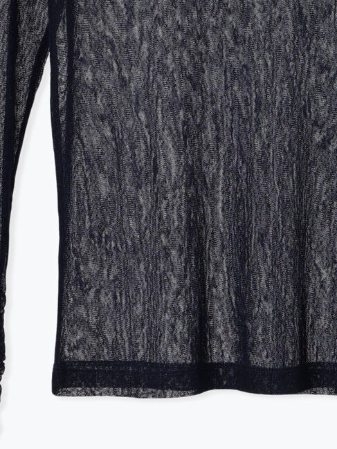 Te chichi「【宮本茉由着用】ランダムドットチュールギャザートップス」|Tシャツ・カットソー|