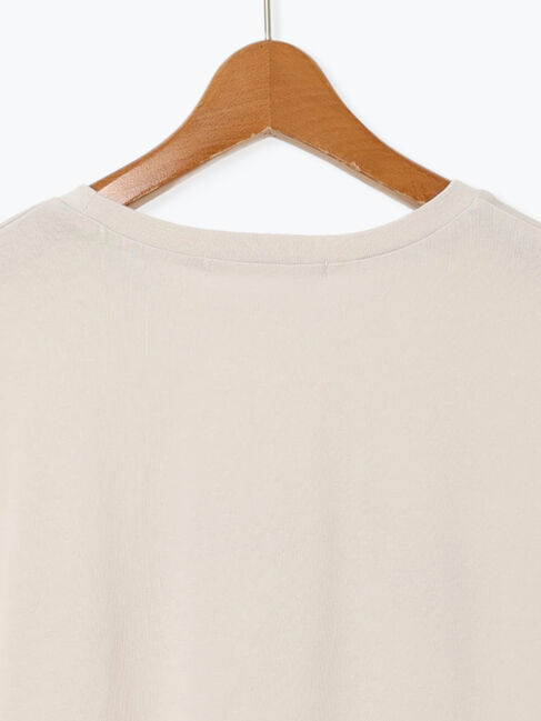 Lugnoncure「【接触冷感】カレッジ風ロゴTシャツ」|Tシャツ・カットソー|