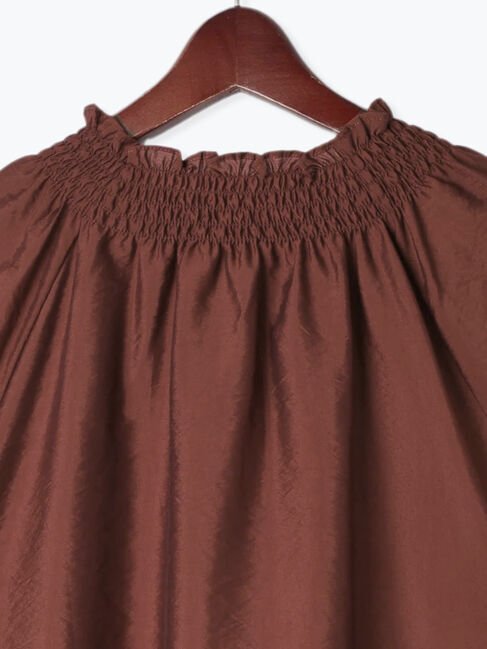 Te chichi TERRASSE「シャーリングネックブラウス」|シャツ・ブラウス|