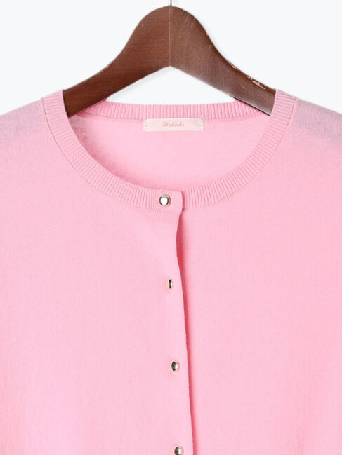 Te chichi「ハイツイストコットンクルーカーディガン」|カーディガン|