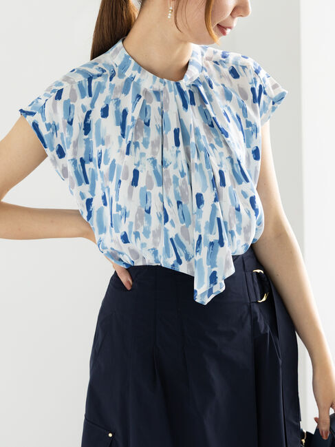 Te chichi「パターンアソートボウタイブラウス」|シャツ・ブラウス|