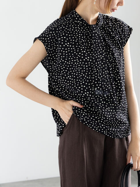 Te chichi「パターンアソートボウタイブラウス」|シャツ・ブラウス|ブラック