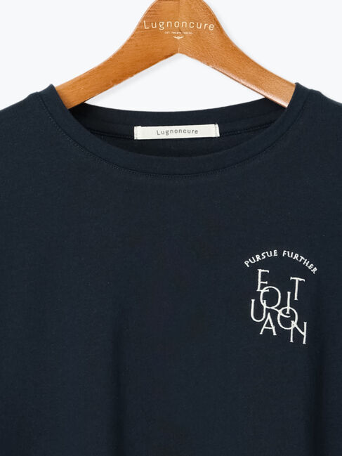 Lugnoncure「前後エンブロイダリーTシャツ」|Tシャツ・カットソー|