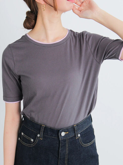 Te chichi「ハーフスリーブレイヤードシアーTOPS」|Tシャツ・カットソー|