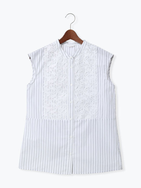 Te chichi「リーフレースノースリーブチュニックシャツ」|シャツ・ブラウス|