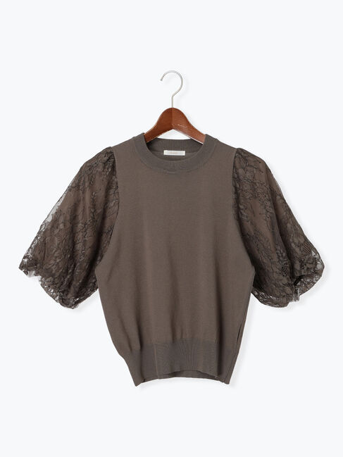 Te chichi「レースバルーンスリーブニット」|ニット・セーター|