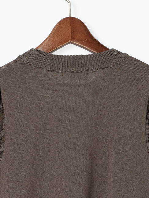 Te chichi「レースバルーンスリーブニット」|ニット・セーター|