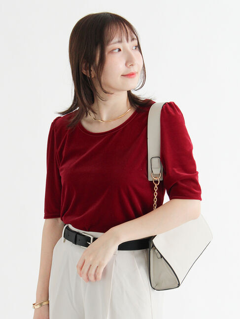 Te chichi TERRASSE「シアーベロアパフトップス」|その他|