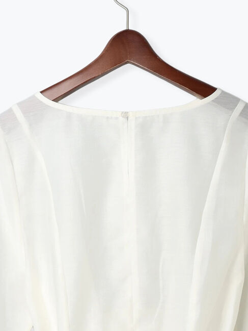 Te chichi「ナローリボンシアーペプラムブラウス《2025Autumn catalog vol.2 item》」|シャツ・ブラウス|