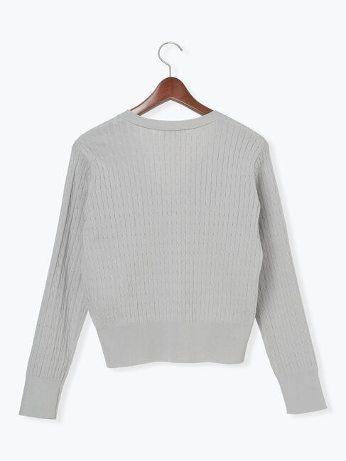 Te chichi「ミニケーブル刺繍Vネックカーディガン」|カーディガン|