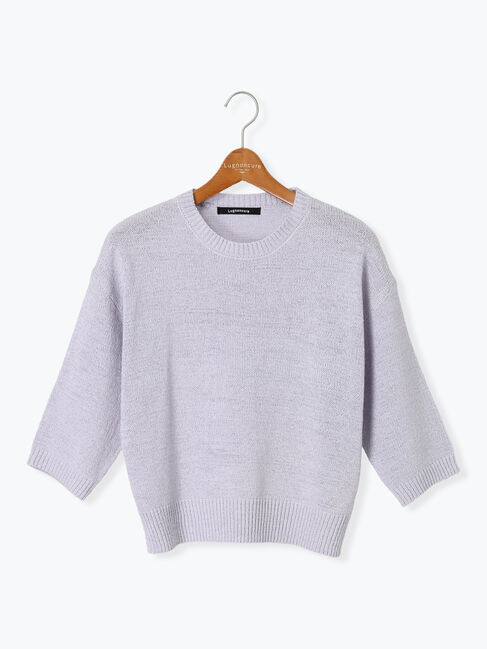 Lugnoncure「テープヤーンクルーネックニット」|ニット・セーター|