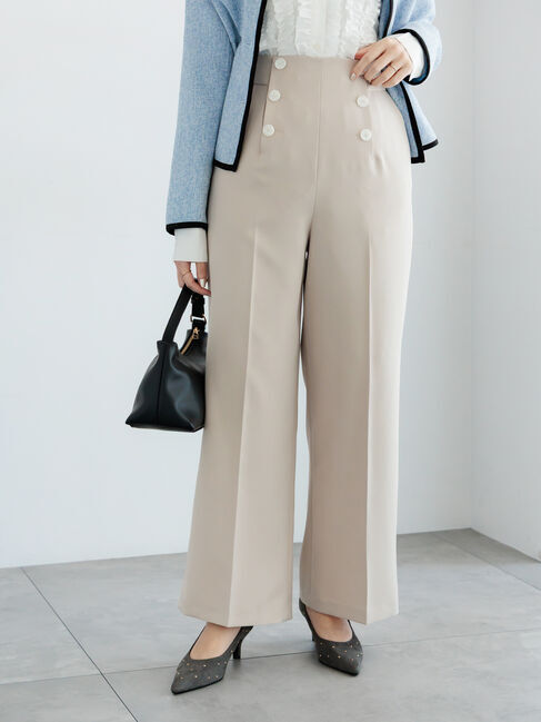 Te chichi「パウダーツイルマリンスラックス《2026 spring catalog item》」|その他|ベージュ