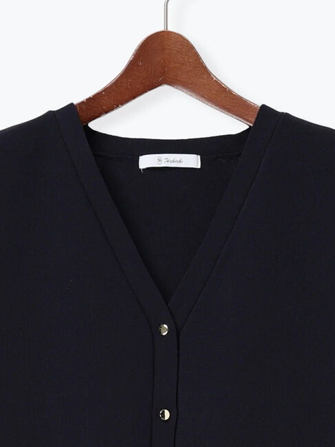 Te chichi「総針ポケット付きVネックベスト《2026 spring catalog item》」|ニット・セーター|