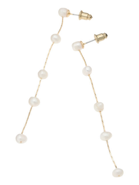 Te chichi「パールロングチェーンピアス」|ピアス|