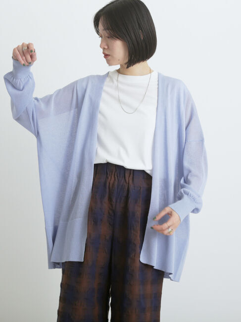 sm2rhythm「シアーロングカーディガン」|カーディガン|