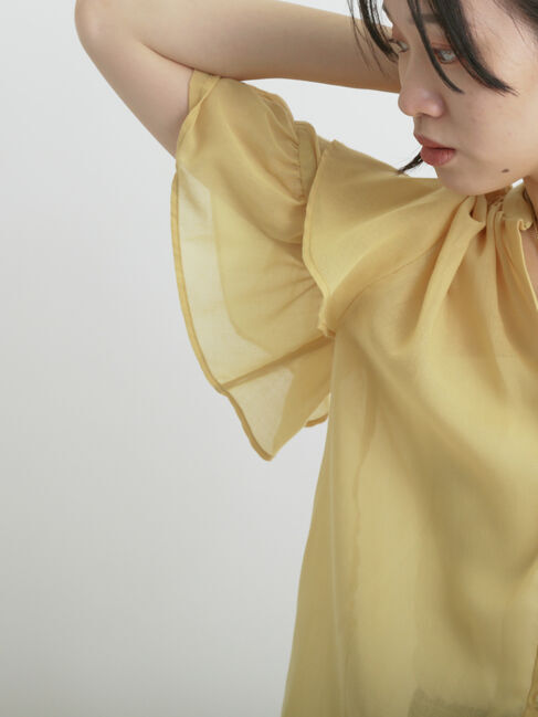 sm2rhythm「ボイルラッフルブラウス」|シャツ・ブラウス|