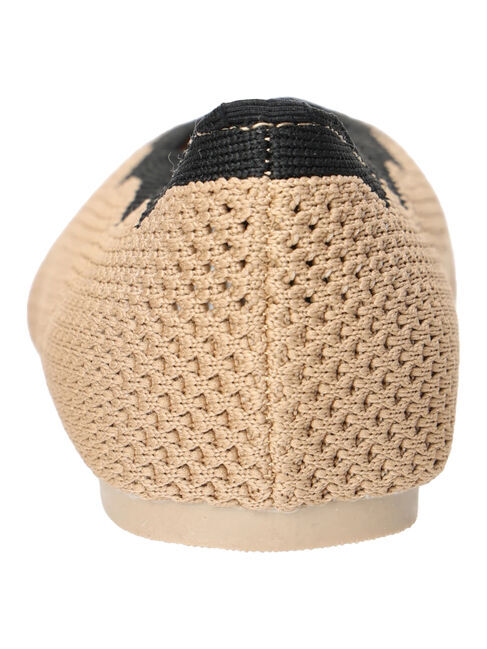 Samansa Mos2「ニットスカラップバレエシューズ」|ビジネス・ドレスシューズ|