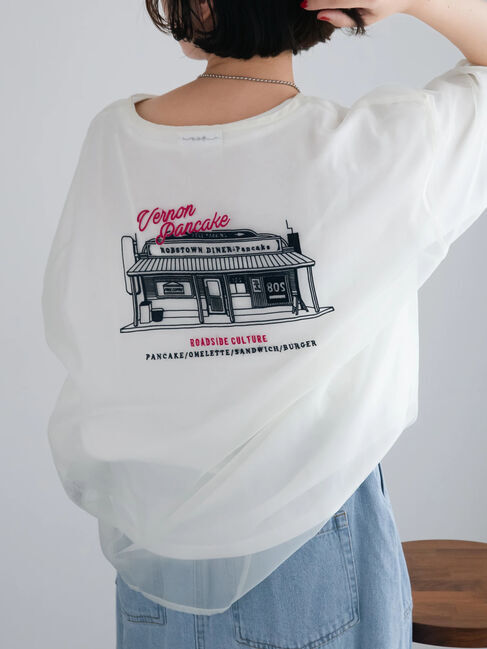 SM2「オーガンジー刺繍TシャツSET」|Tシャツ・カットソー|オフホワイト