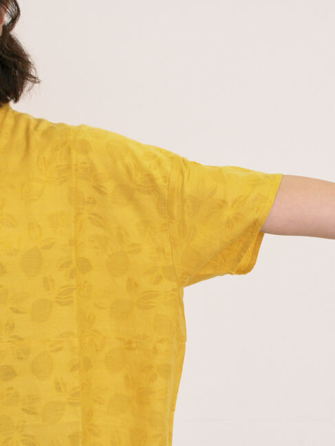 Samansa Mos2「レモン柄ジャカードチュニック」|シャツ・ブラウス|