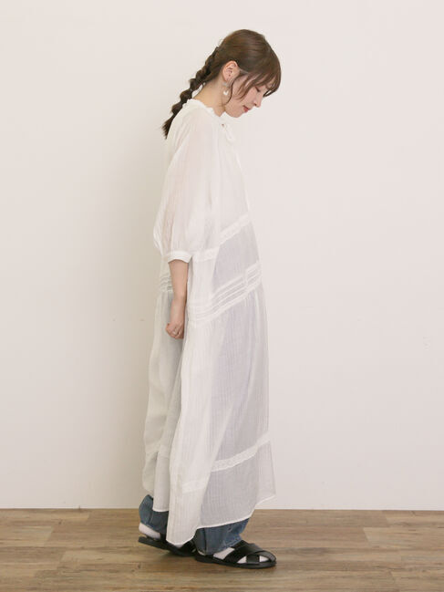 Samansa Mos2「【S/Mサイズ】◎レース切替ワンピース」|ワンピース|