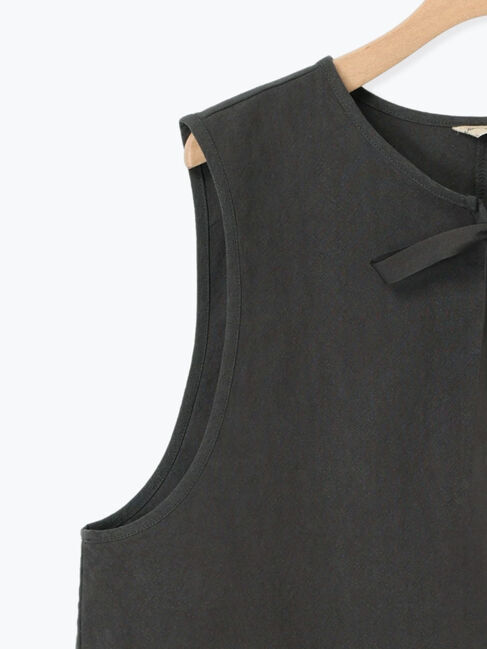 Samansa Mos2「レース付きリボン開きベスト」|ダウンベスト・ベスト|