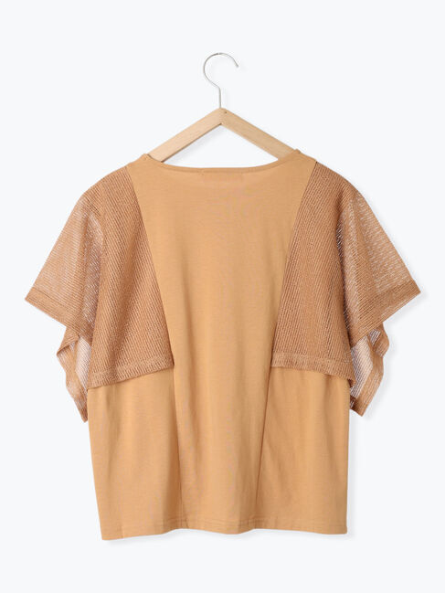 Samansa Mos2 blue「◎【接触冷感】メッシュ切替プルオーバー」|Tシャツ・カットソー|