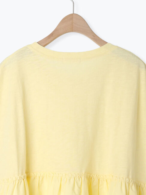 SM2「[接触冷感]切替ギャザーロゴプリントフレンチ袖Tシャツ」|Tシャツ・カットソー|