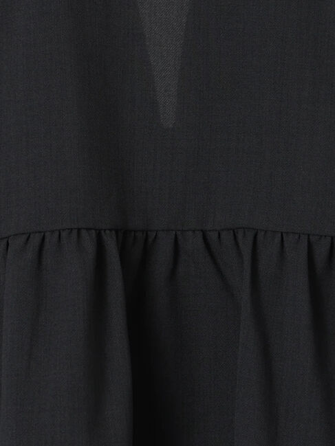 Samansa Mos2 blue「ジップベスト」|シャツ・ブラウス|